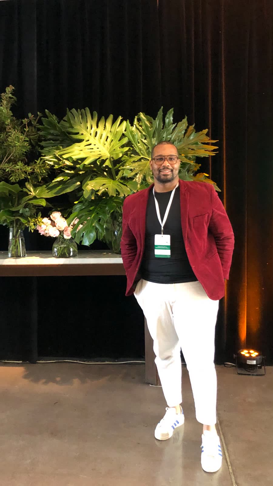 Vinícius em evento do mercado de crédito